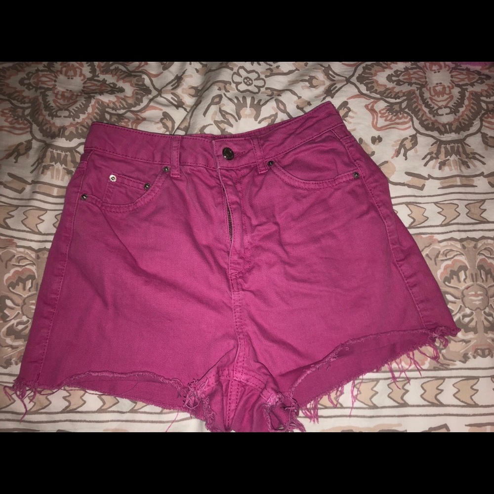PINK TOPSHOP SHORTS